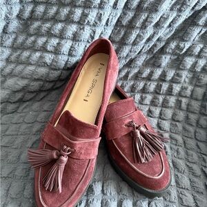 Via Spiga Brown Loafers with Tassels